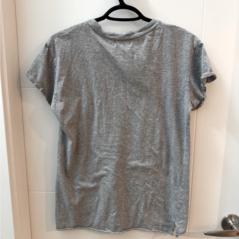 Stussy Logo Grey Old School T-shirt - Picture 2 of 7